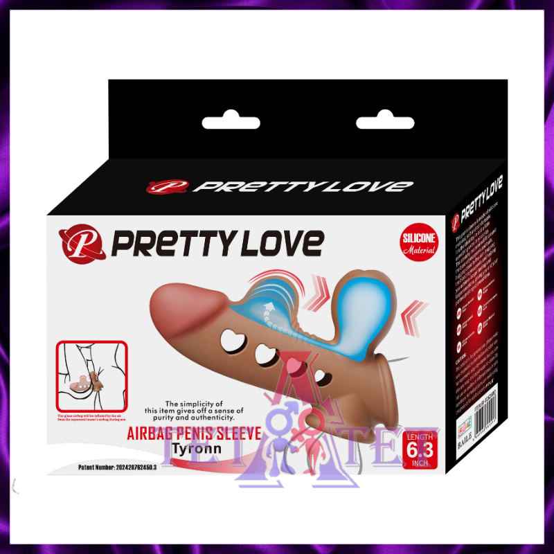 Насадка на пенис с эффектом расширения «Pretty Love Airbag Penis Sleeve Tyronn» телесная